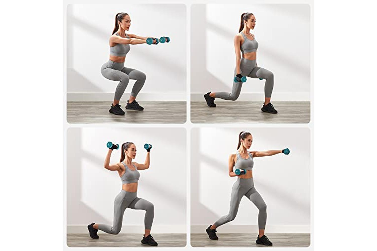 Songmics SYL612G02 Dumbbell Set with Stand-3