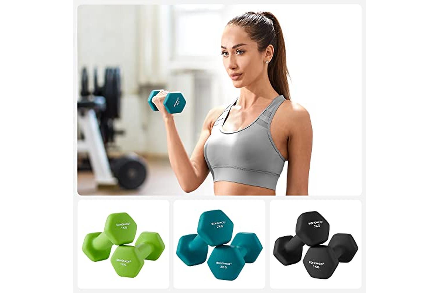 Songmics SYL612G02 Dumbbell Set with Stand-7