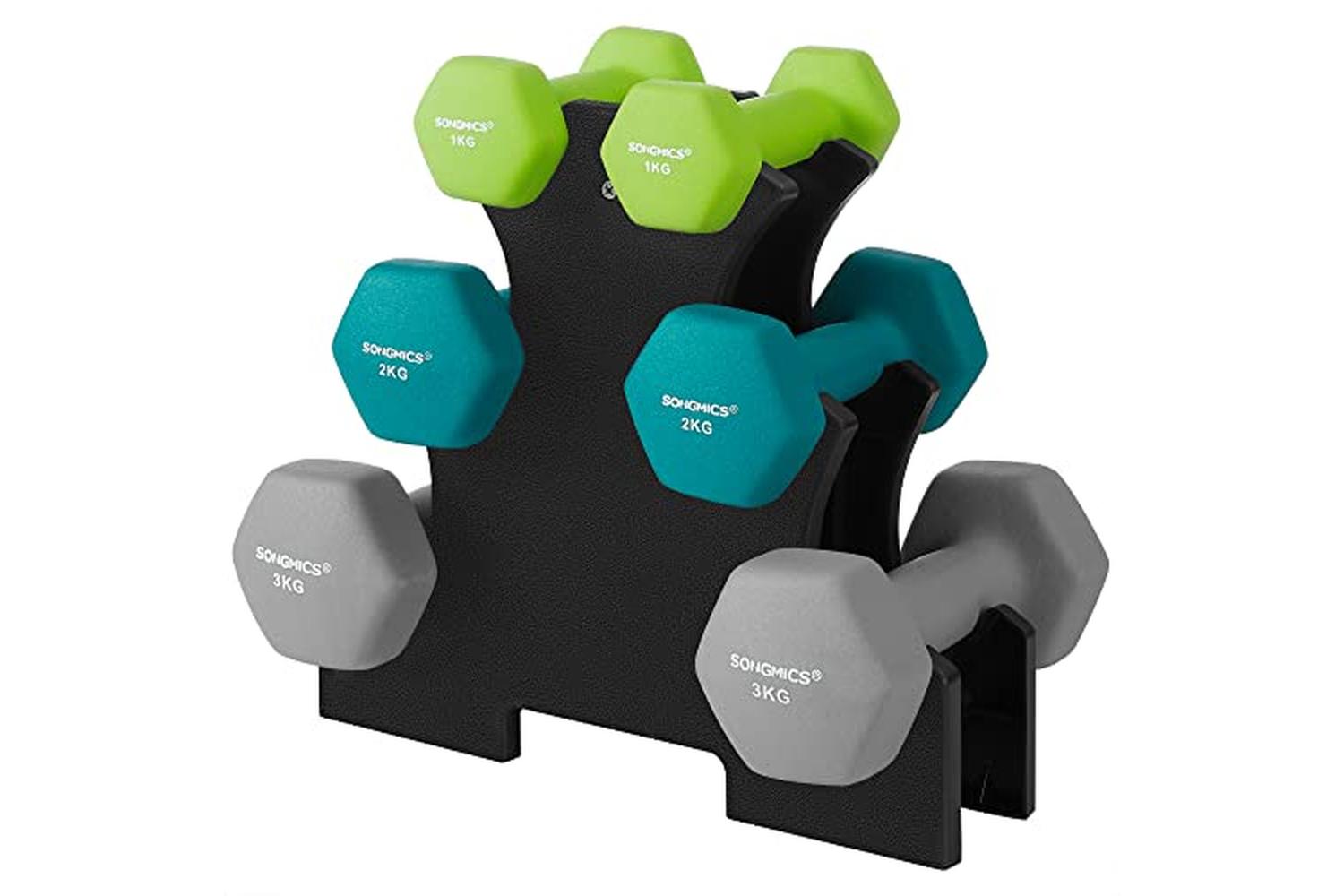 Songmics SYL612GN Dumbbell Set