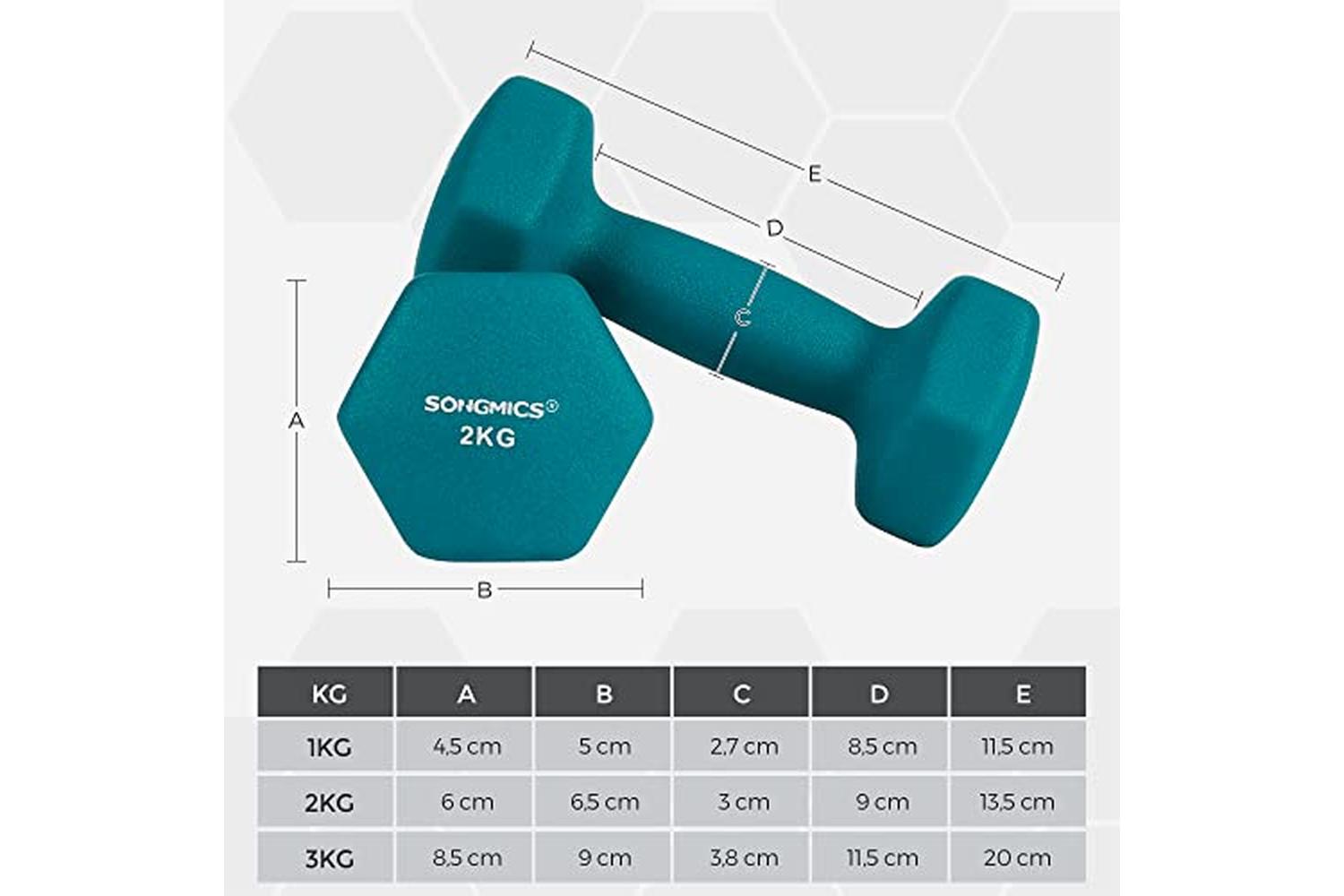 Songmics SYL612GN Dumbbell Set-5