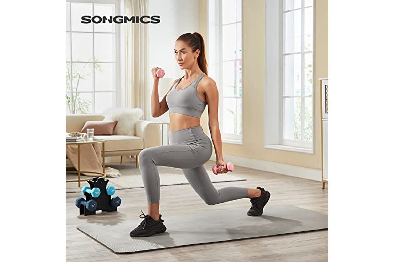 Songmics SYL612MK Dumbbell Set with Stand-2