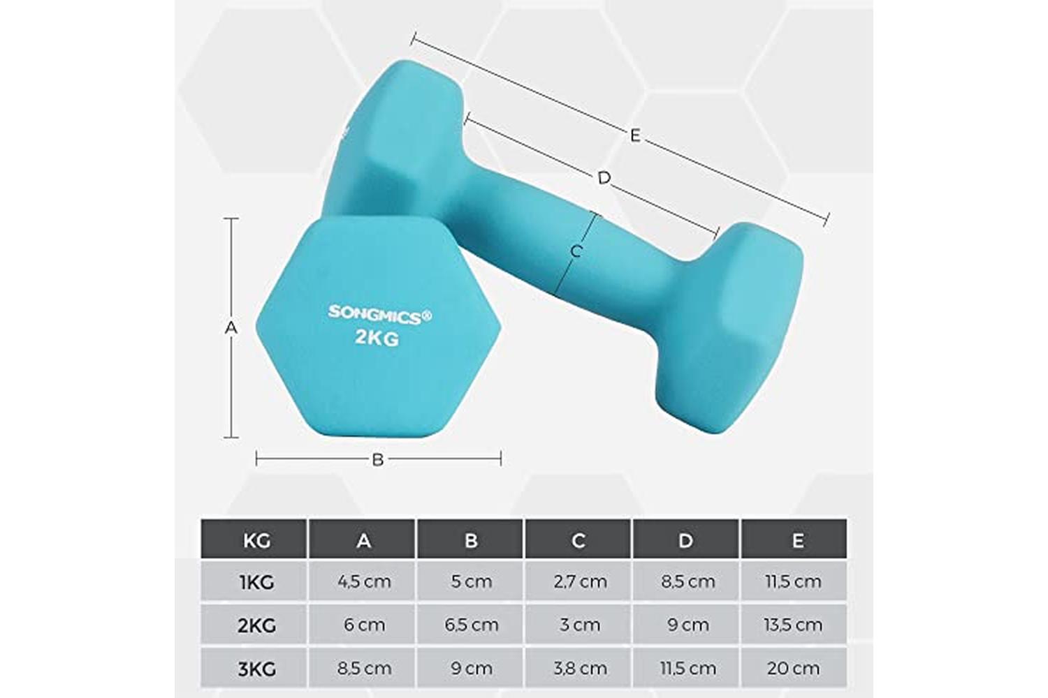 Songmics SYL612MK Dumbbell Set with Stand-5