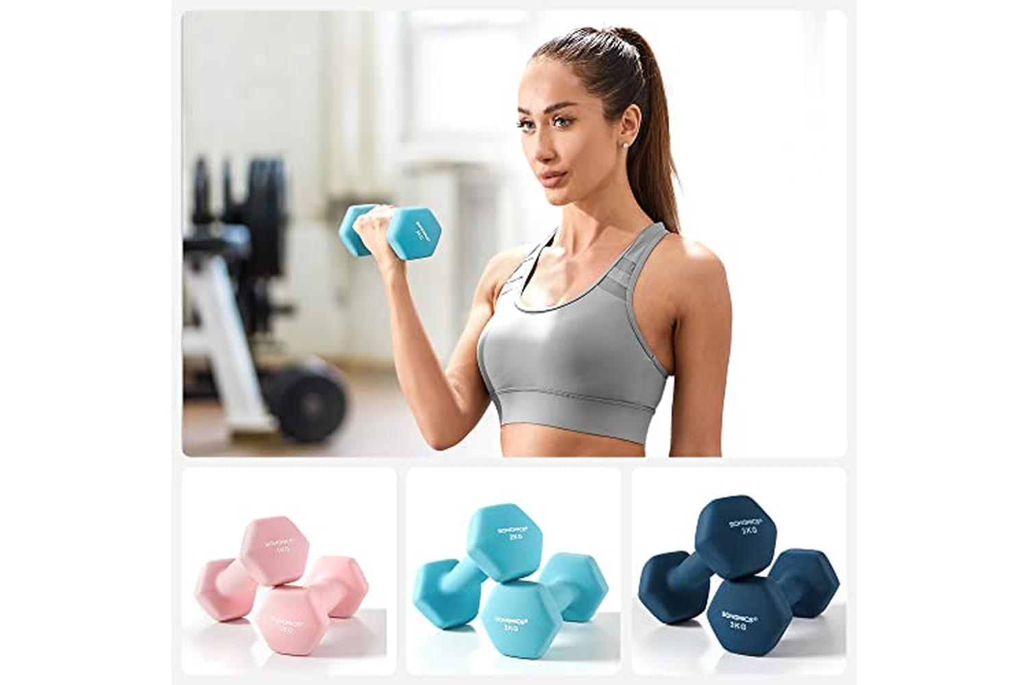 Songmics SYL612MK Dumbbell Set with Stand-6