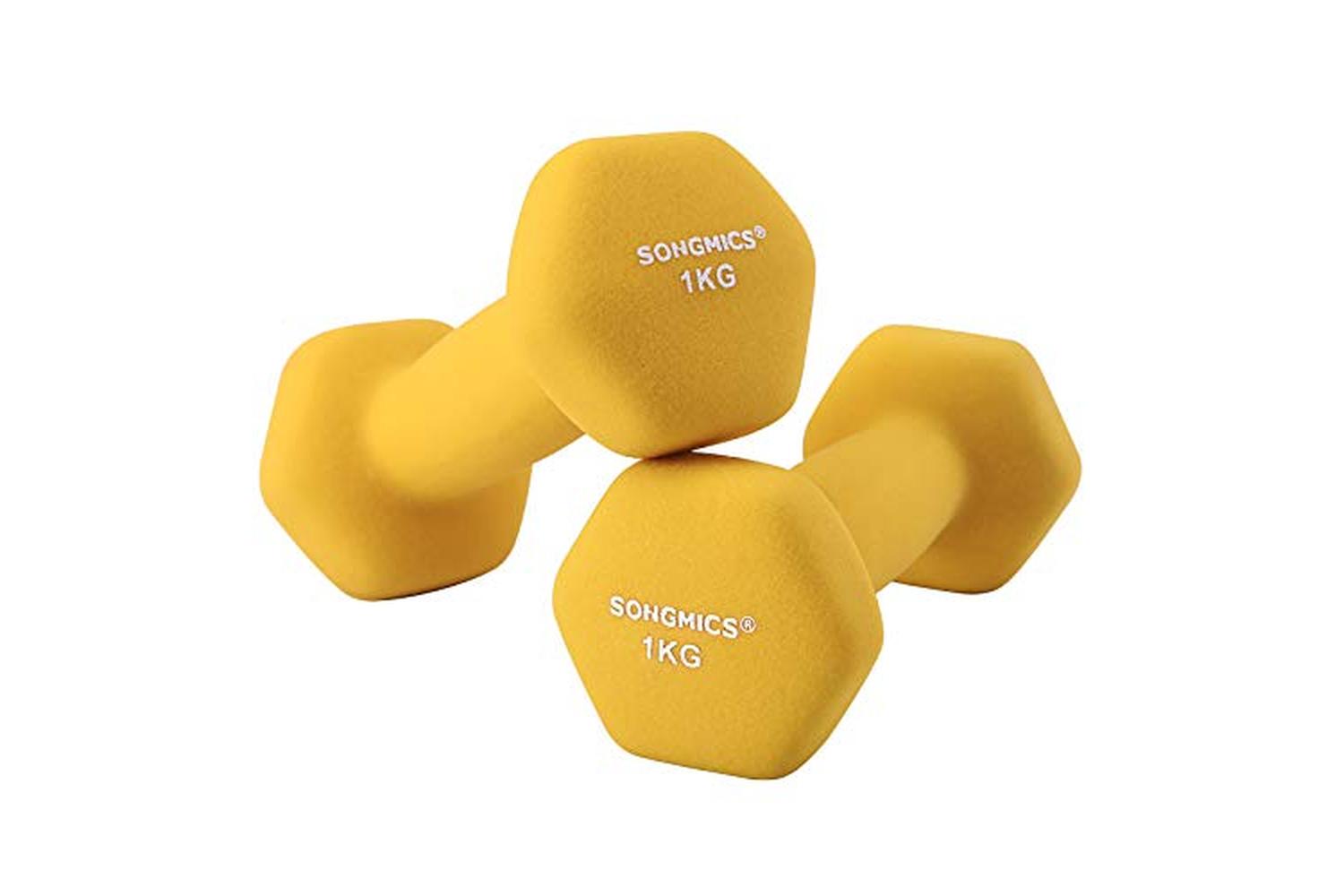 Songmics SYL62YL Dumbbells | Yellow | Set of 2