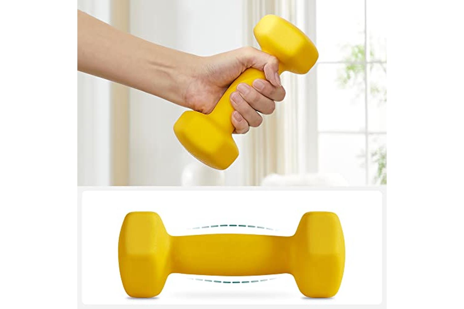 Songmics SYL62YL Dumbbells | Yellow | Set of 2-6