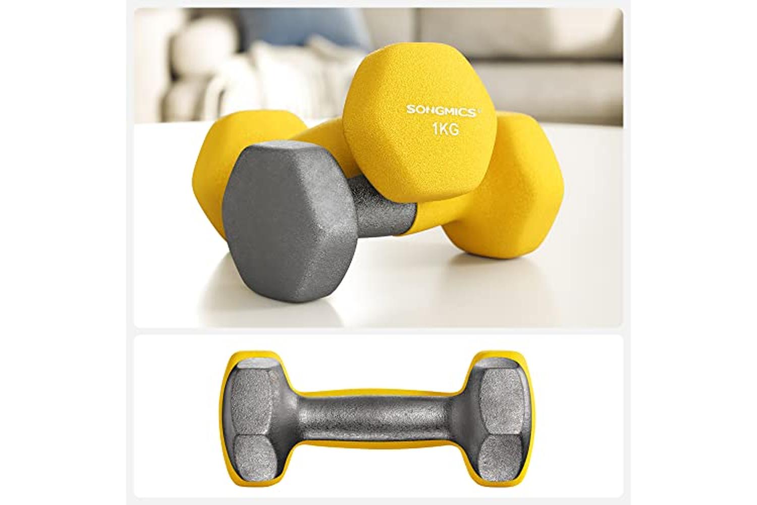 Songmics SYL62YL Dumbbells | Yellow | Set of 2-7