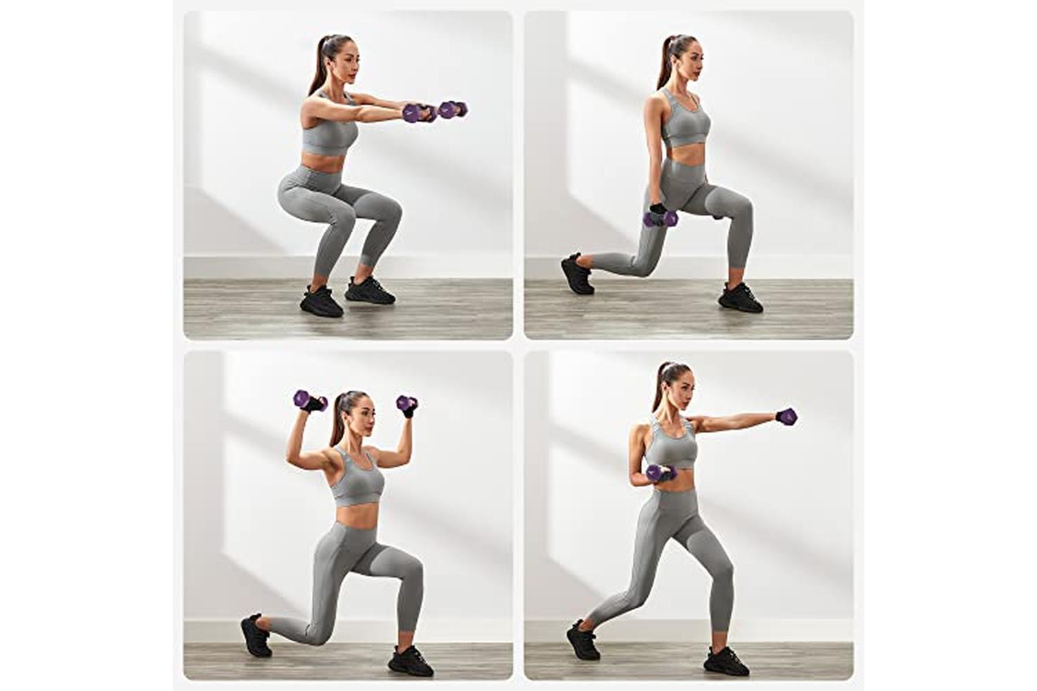 Songmics SYL64PL Dumbbells | Purple | Set of 2-3