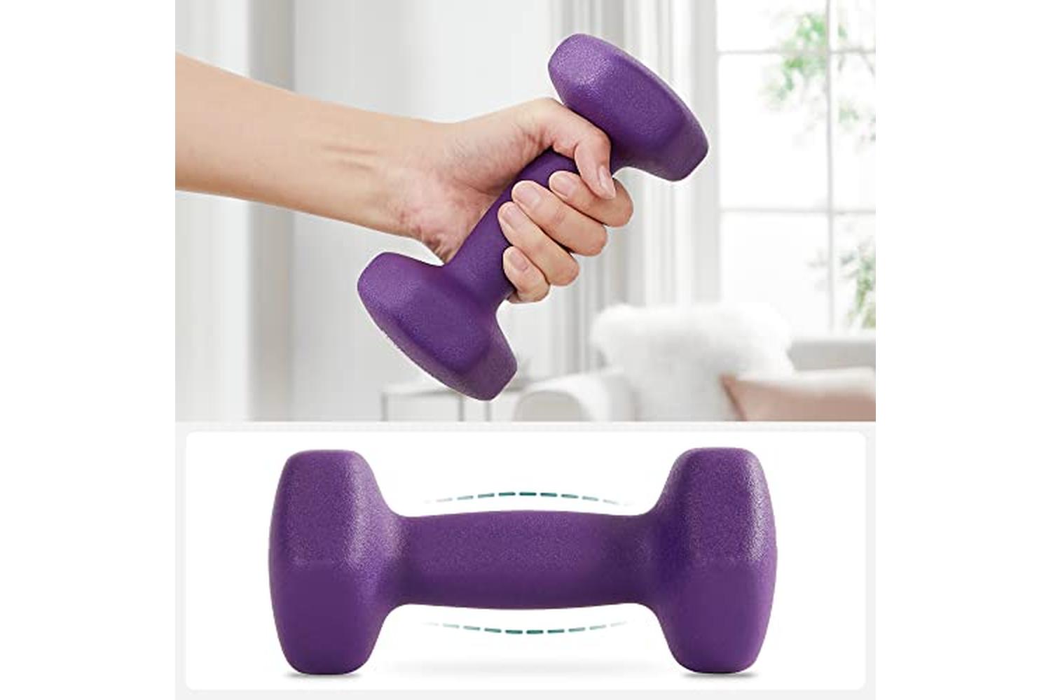 Songmics SYL64PL Dumbbells | Purple | Set of 2-6