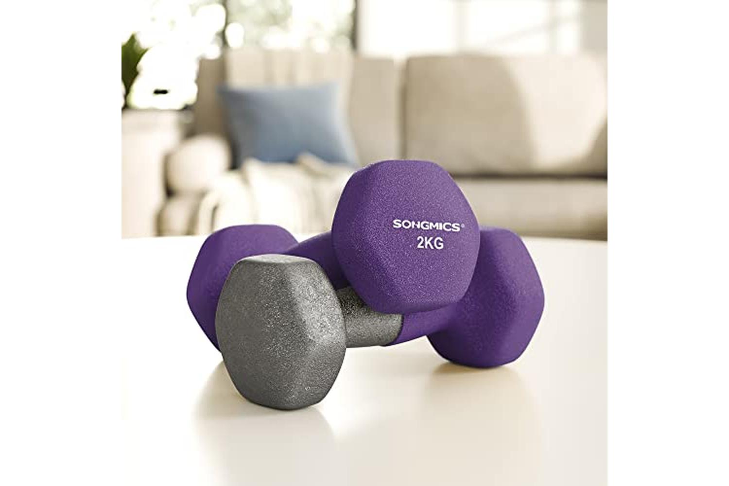 Songmics SYL64PL Dumbbells | Purple | Set of 2-7