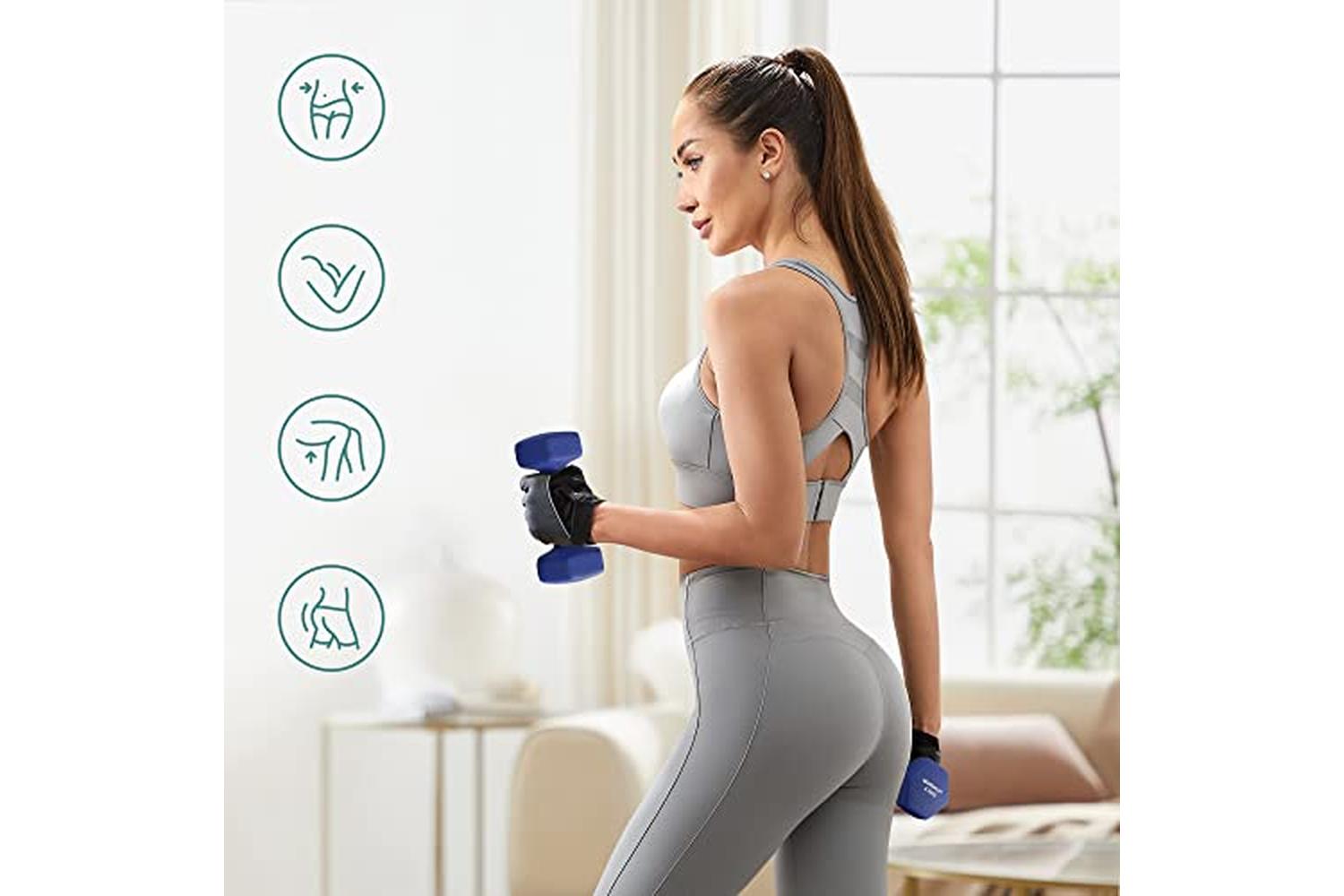 Songmics SYL65BU Dumbbells | Blue | Set of 2-4