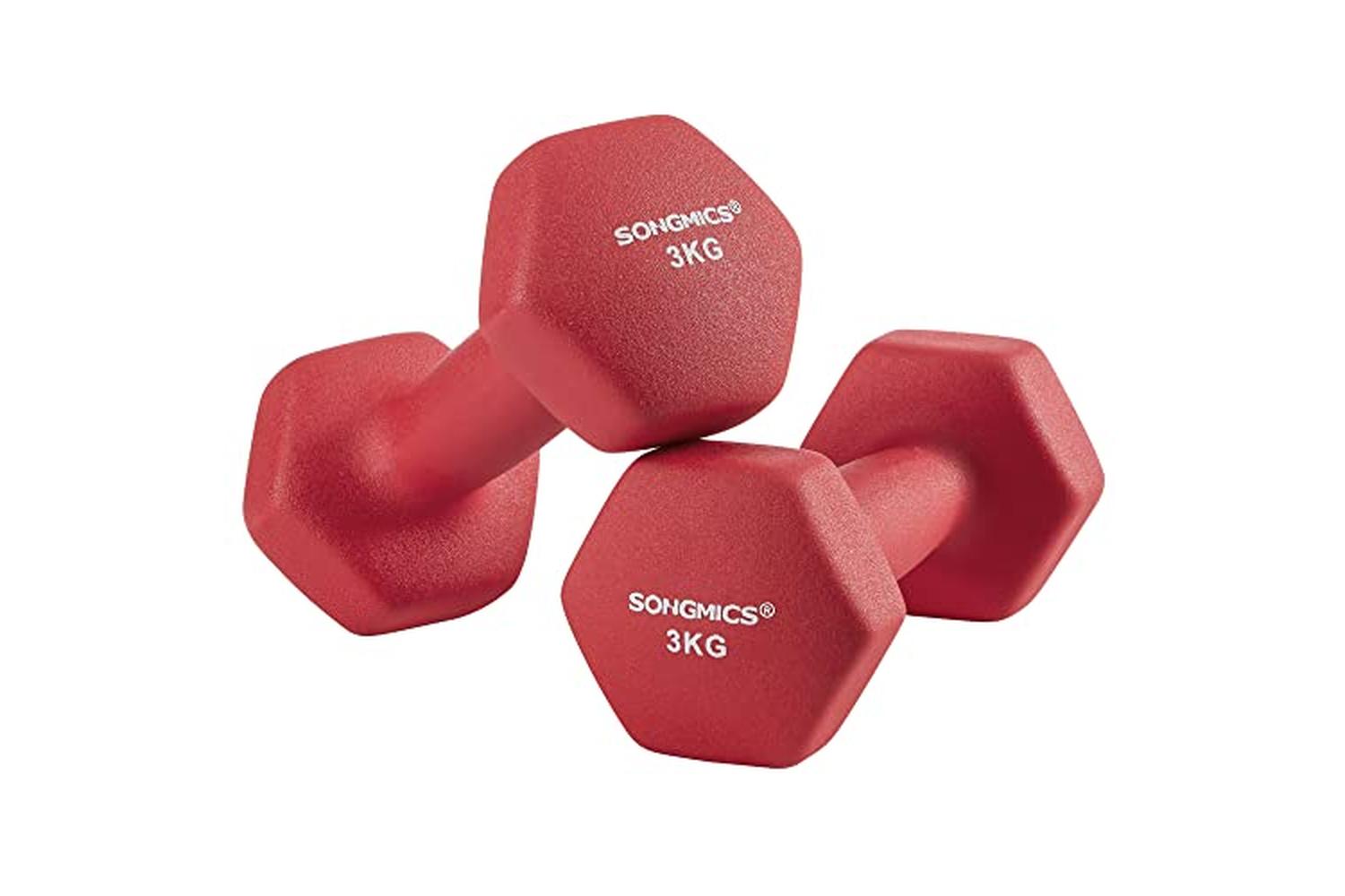 Songmics SYL66RD Dumbbells | Red | Set of 2
