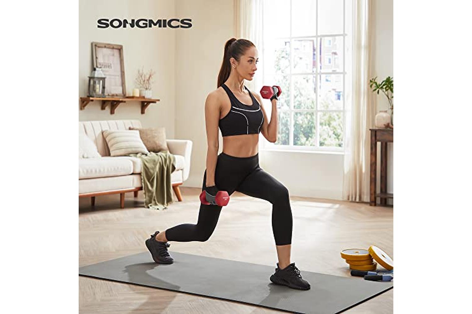 Songmics SYL66RD Dumbbells | Red | Set of 2-2