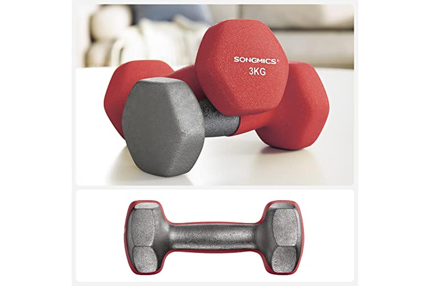 Songmics SYL66RD Dumbbells | Red | Set of 2-7