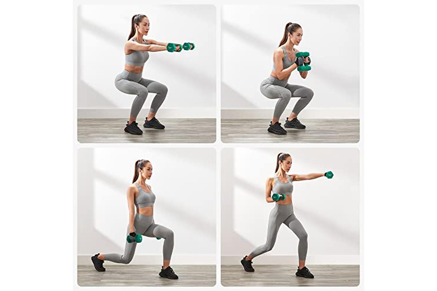 Songmics SYL68GN Dumbbells | Green | Set of 2-3