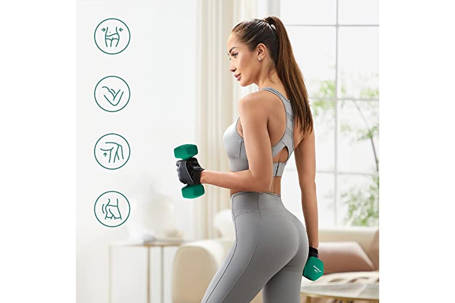 Songmics SYL68GN Dumbbells | Green | Set of 2-4