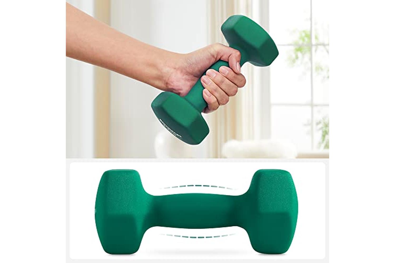 Songmics SYL68GN Dumbbells | Green | Set of 2-6