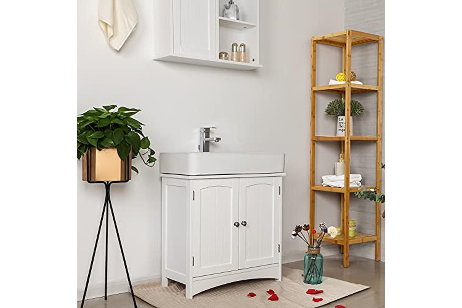 Vasagle Bbc01wt - Under Sink Cabinet-2