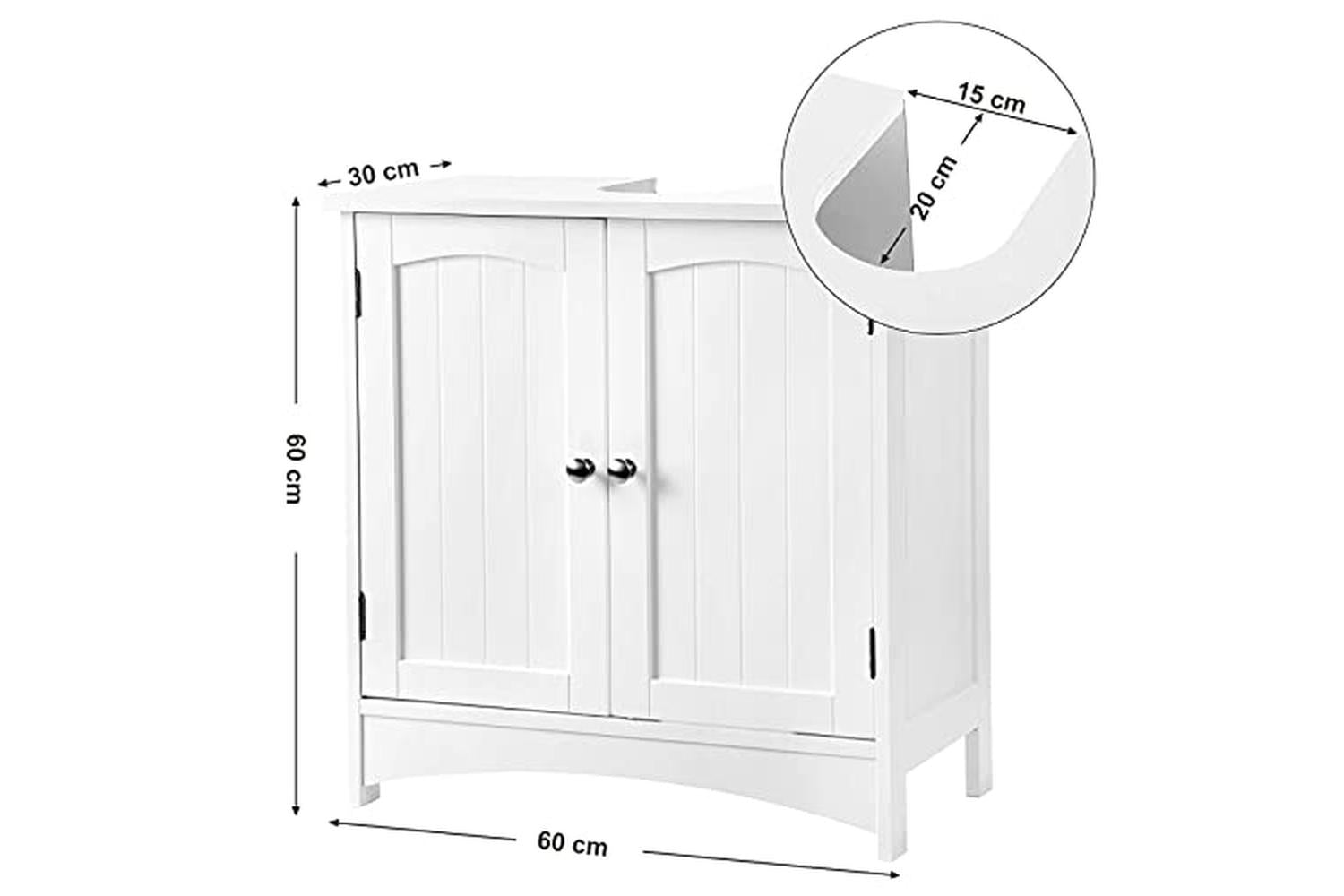 Vasagle Bbc01wt - Under Sink Cabinet-3