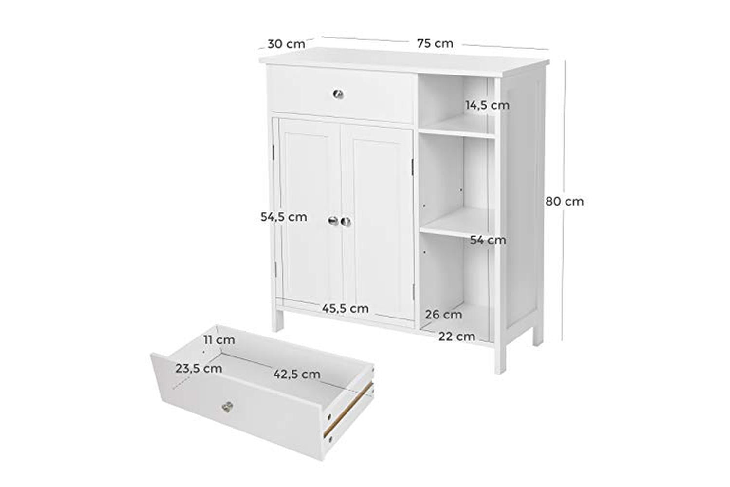 Vasagle Bbc142w01 - Bathroom Cabinet-3
