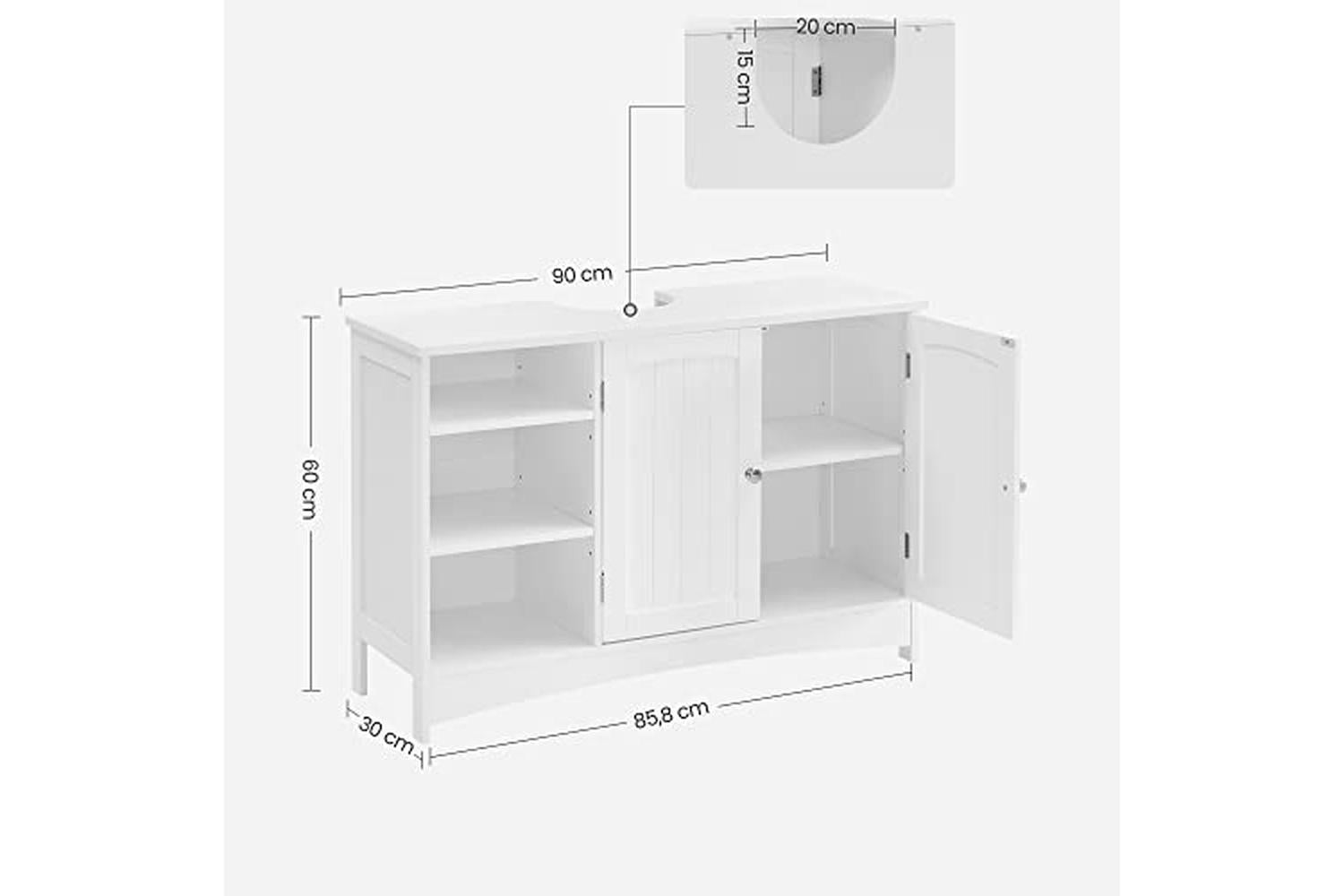 Vasagle Bbc410p31 - Washbasin Cabinet-4