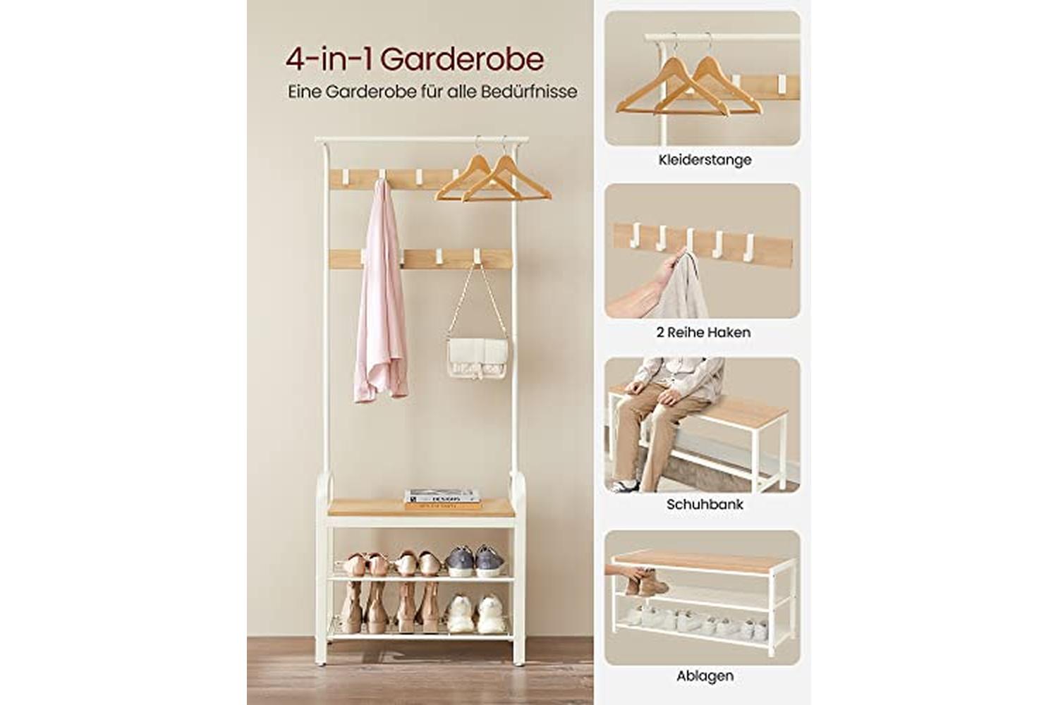 Vasagle Hsr40w - Clothes Horse-2