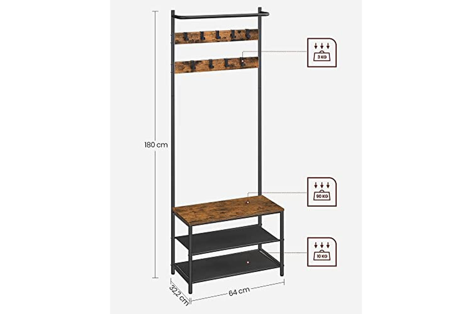 Vasagle Hsr411b01 - Clothes Rack-6