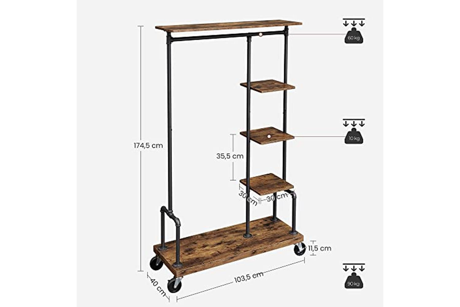Vasagle Hsr66bxv2 - Clothes Rack-5