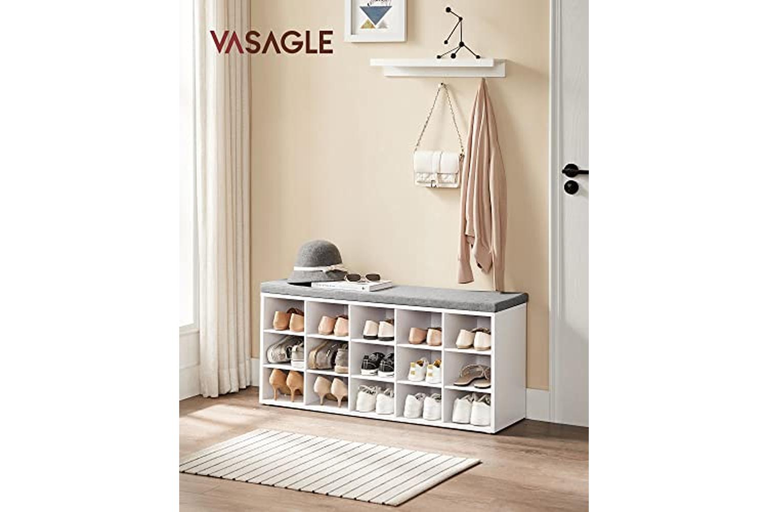 Vasagle Lhs15wt - Shoe Bench-2
