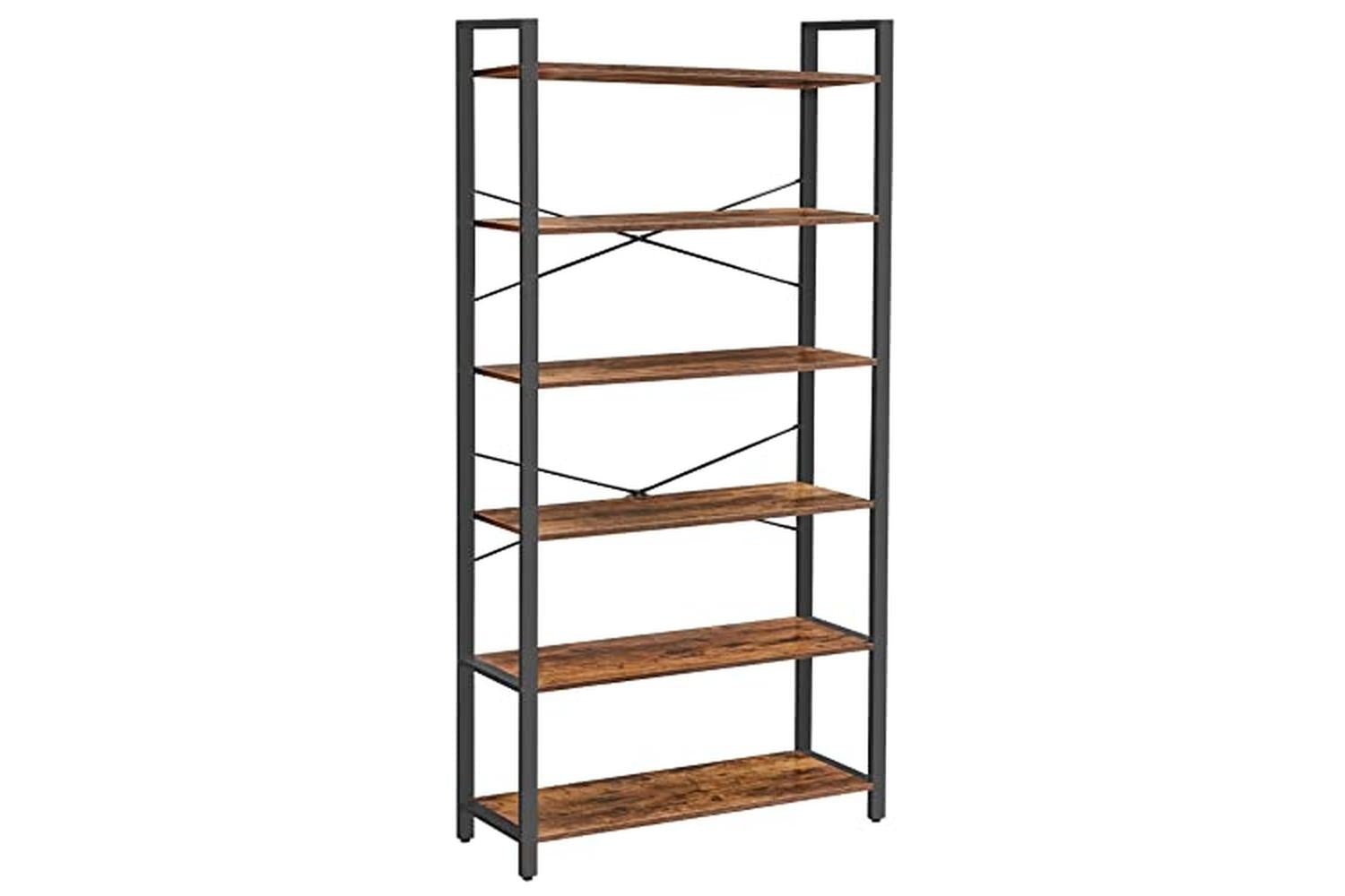 Vasagle Ladder Shelves | 6 Shelves | Rustic Natural/Black