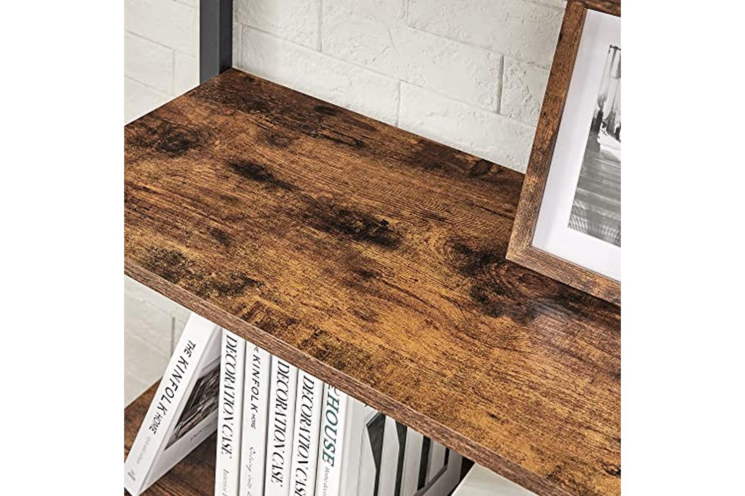 Vasagle Ladder Shelves | 6 Shelves | Rustic Natural/Black-6