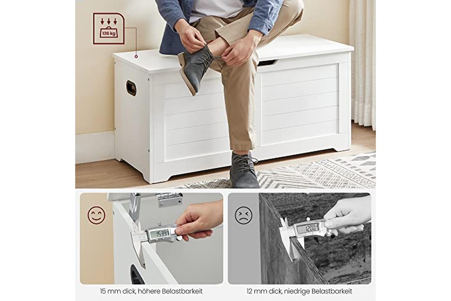 Vasagle Lsb061t10 - Storage Bench-5
