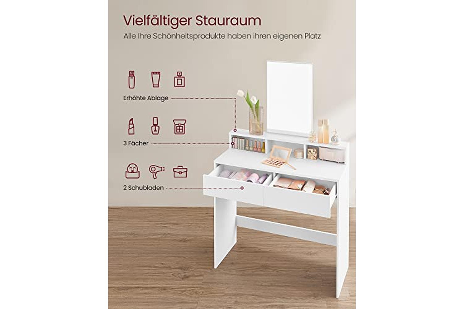 Vasagle Rdt113w01 - Vanity Table-3