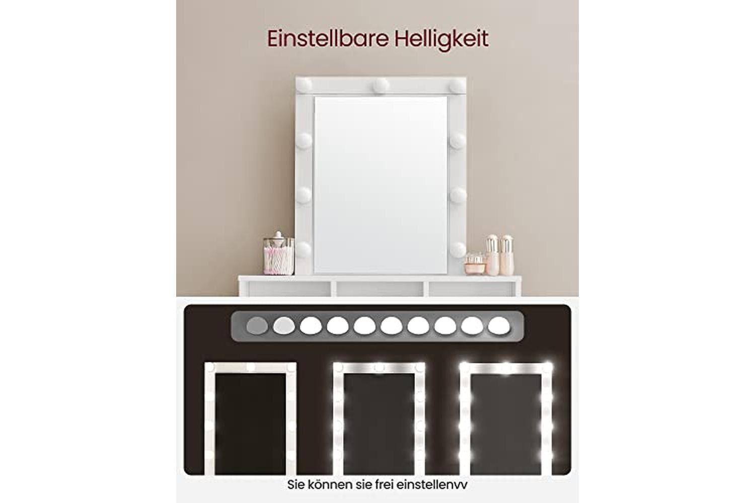 Vasagle Rdt114w01 - Vanity Table-3