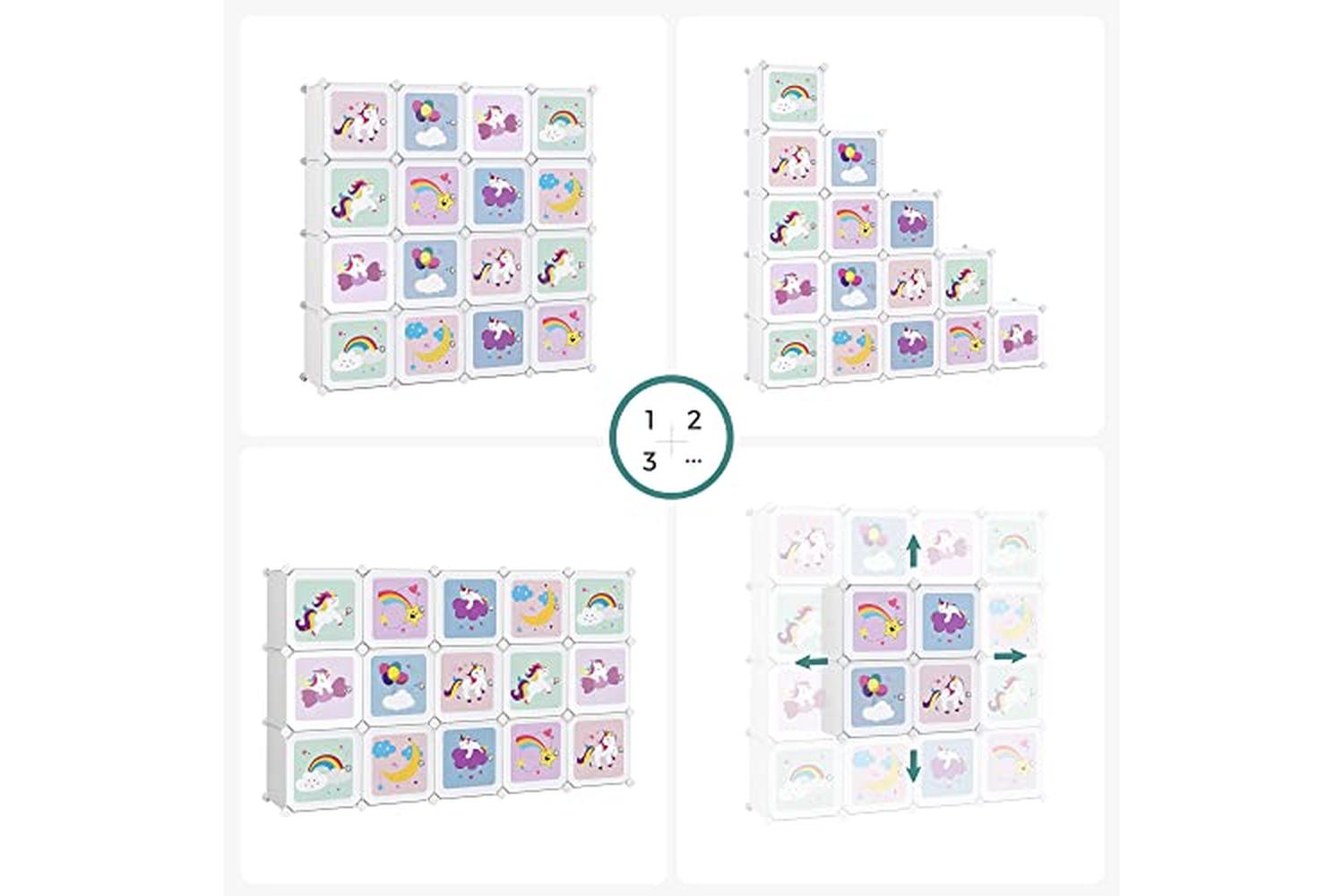 Songmics Lpc906w01 - Plastic Cube Storage-4