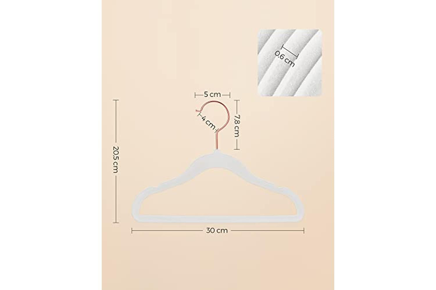 Songmics Crf027w01 - Velvet Hanger-7