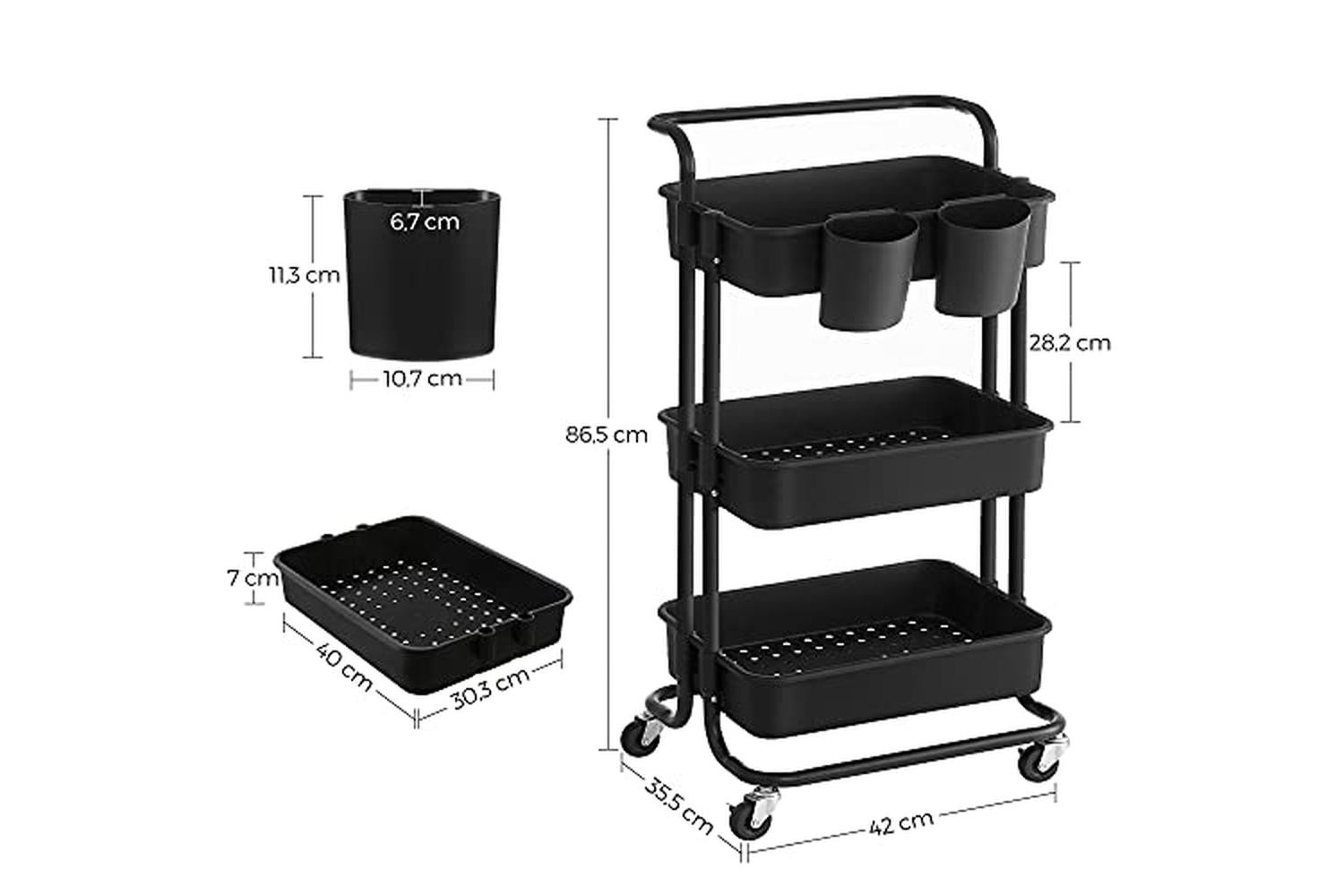 Songmics Bsc067b01 - Rolling Cart-7