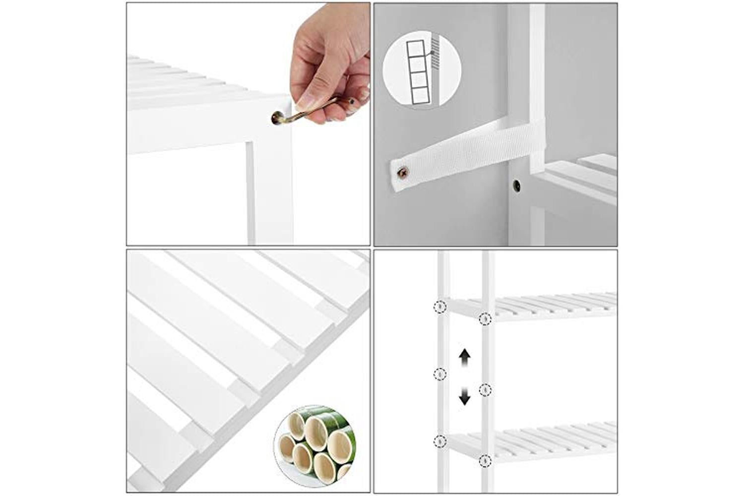 Songmics Bcb35wt - Bamboo Shelf-5