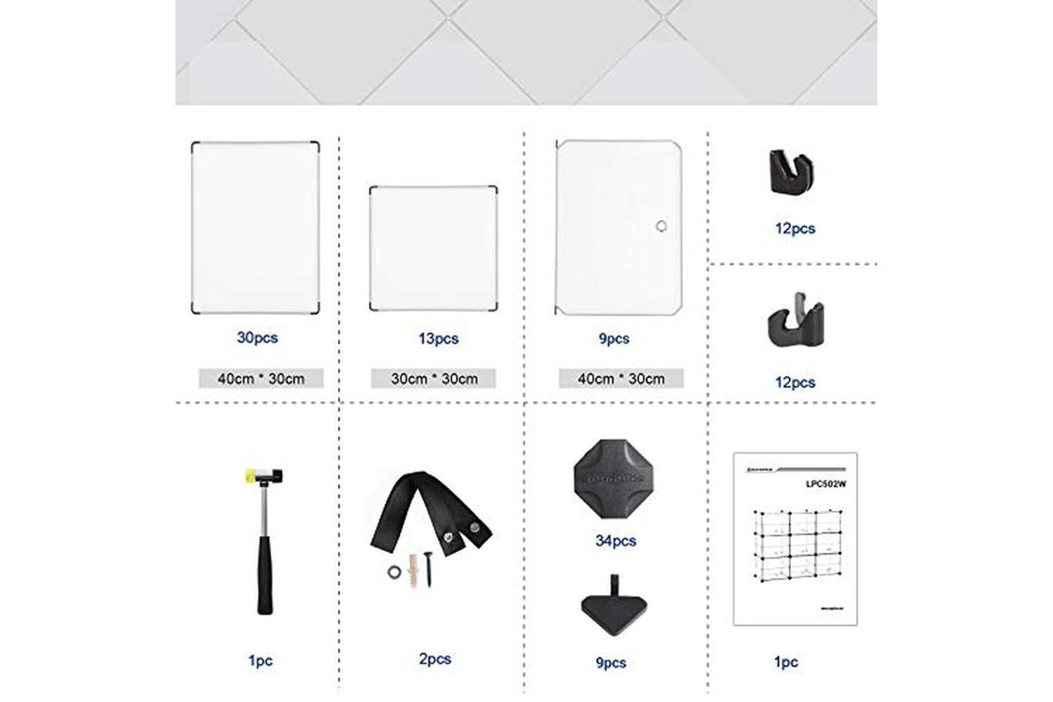 Songmics Lpc502w - Plastic Cube Storage-7