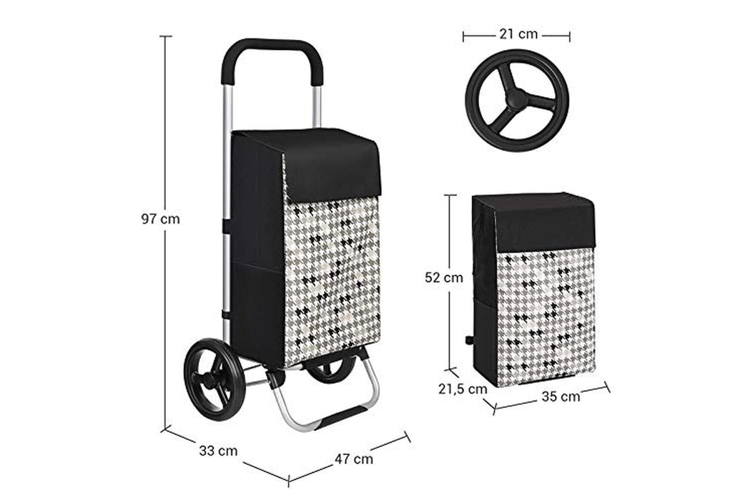 Songmics Kst06bf - Shopping Trolley-5