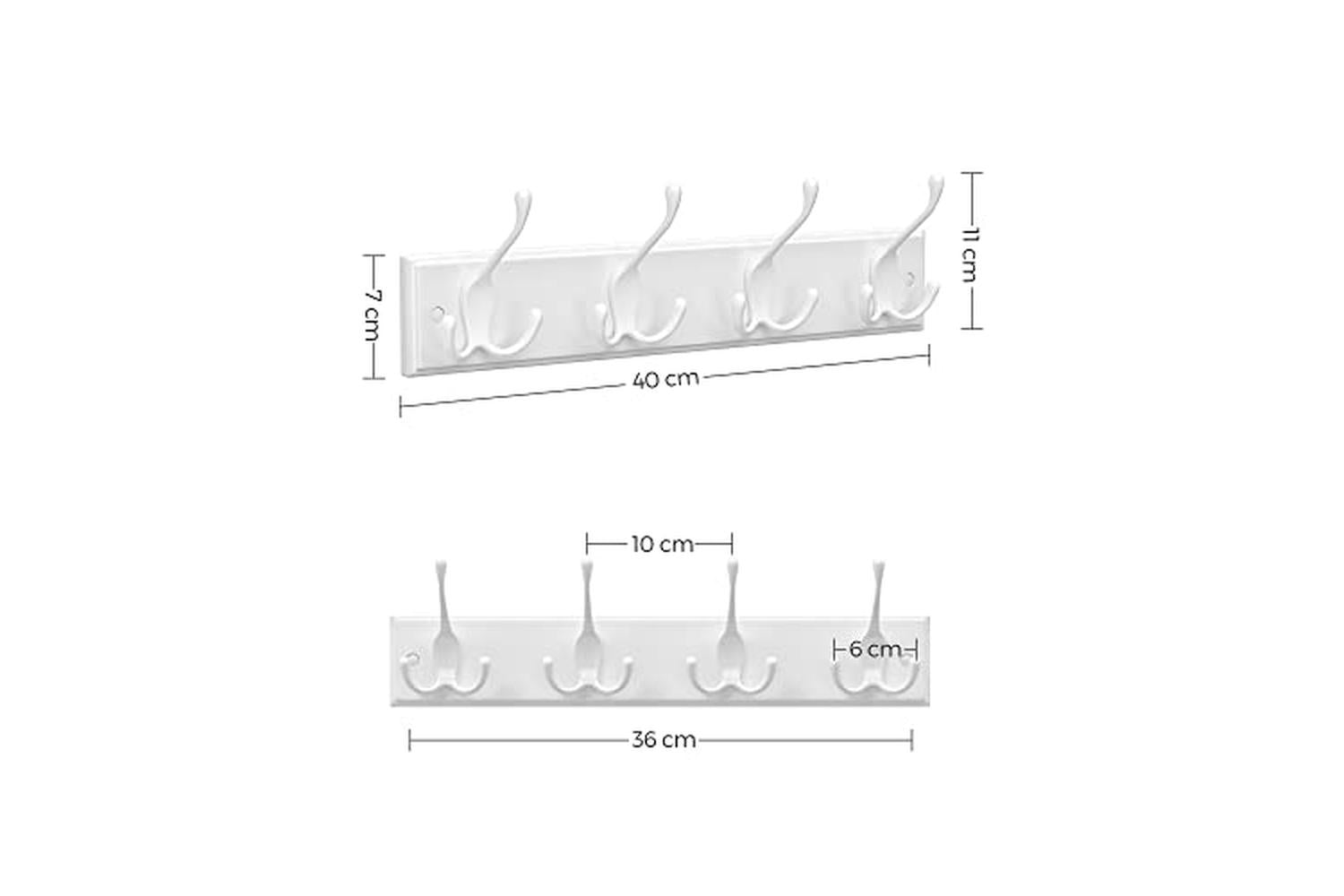 Songmics Lhr30wt - Coat Hooks-2
