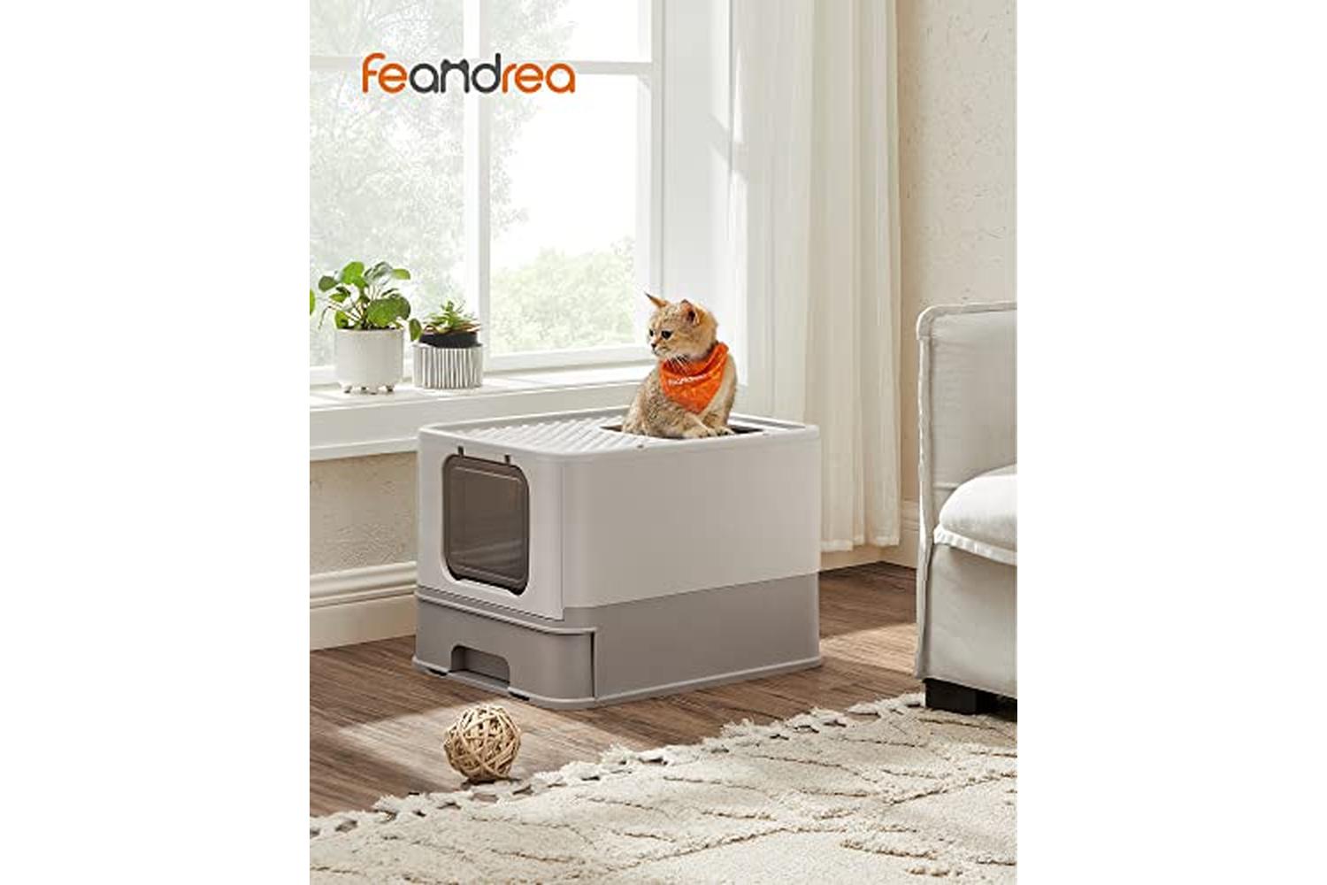 Feandrea Ppt001g01 - Foldable Pull-out Cat Litter Box-2