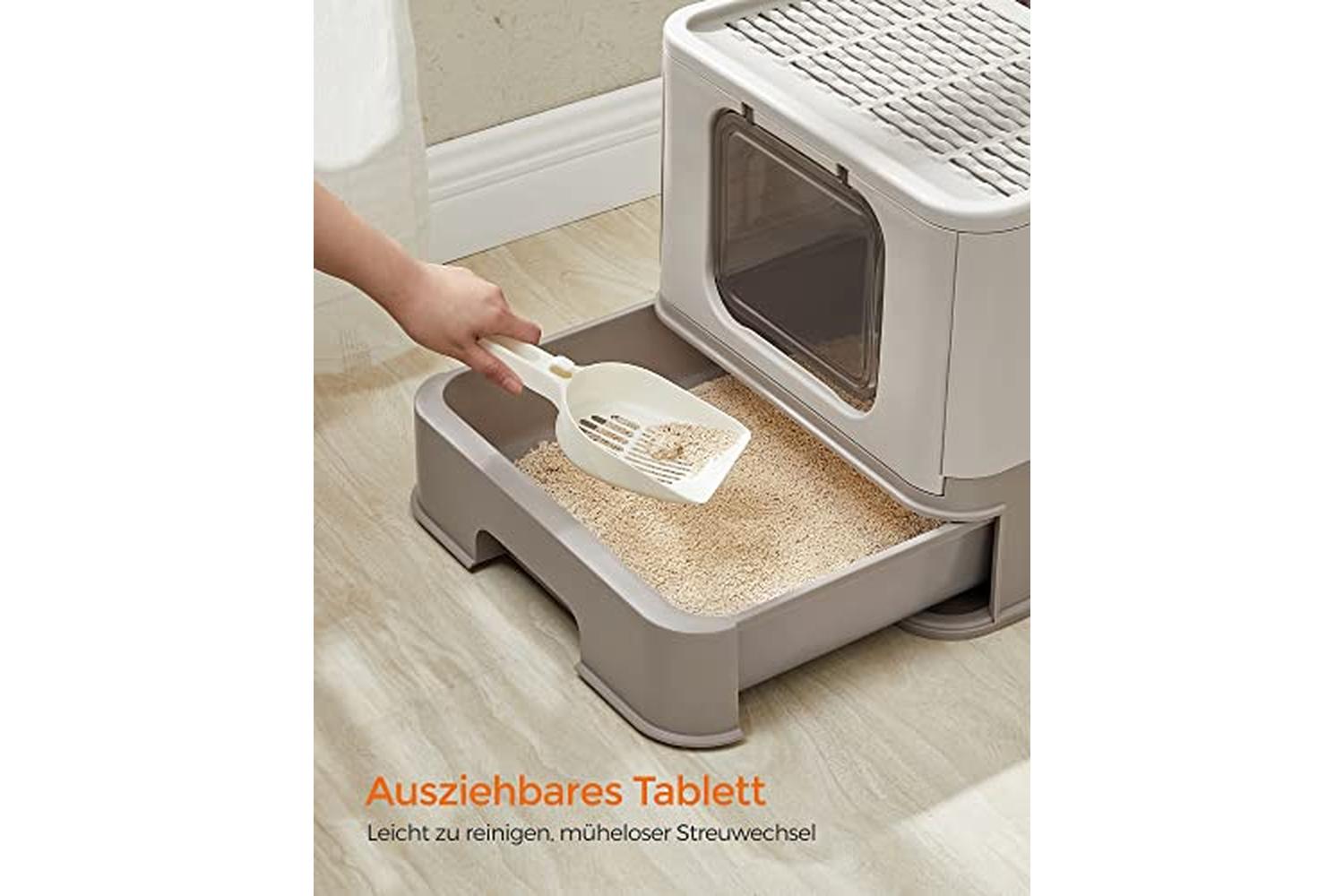 Feandrea Ppt001g01 - Foldable Pull-out Cat Litter Box-3