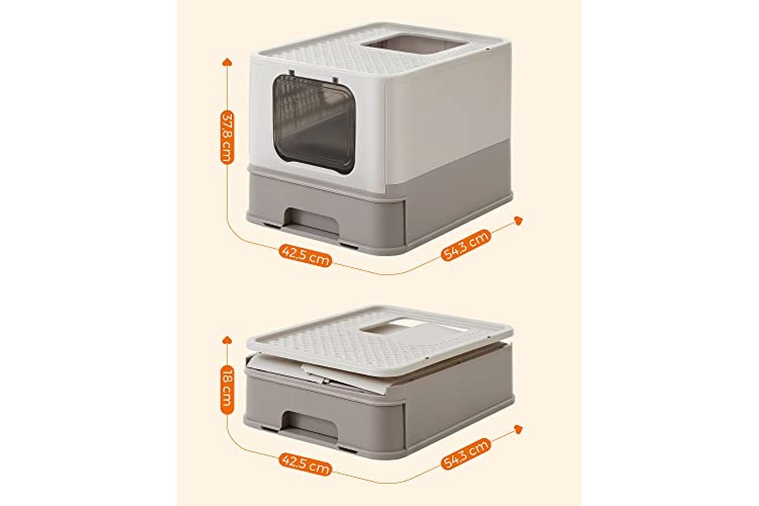 Feandrea Ppt001g01 - Foldable Pull-out Cat Litter Box-4