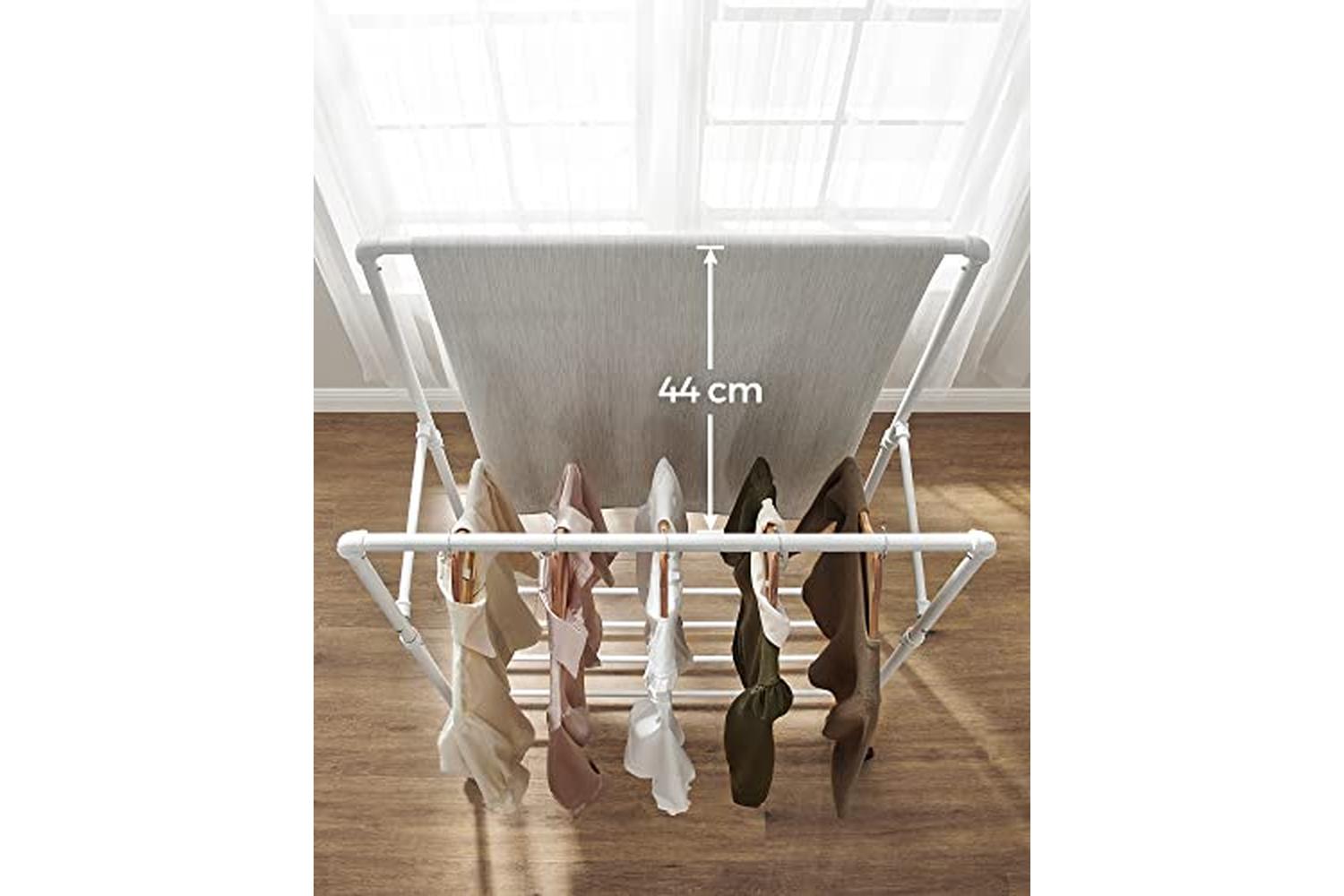Songmics Clothes Rack with Double Hanging Rail | White-4