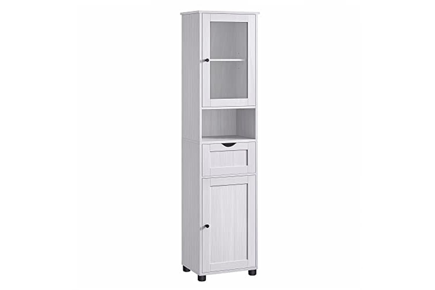 Vasagle Tall Bathroom Cabinet Free Standing | White