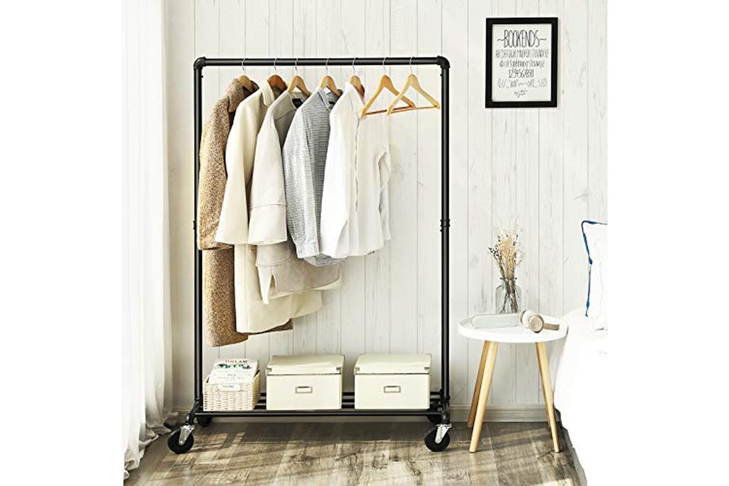Songmics Heavy Duty Metal Clothes Rack | Black-2