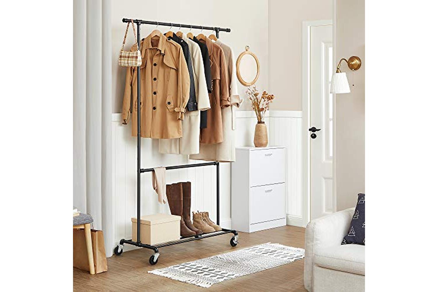 Songmics Industrial Clothes Rack | Black-2