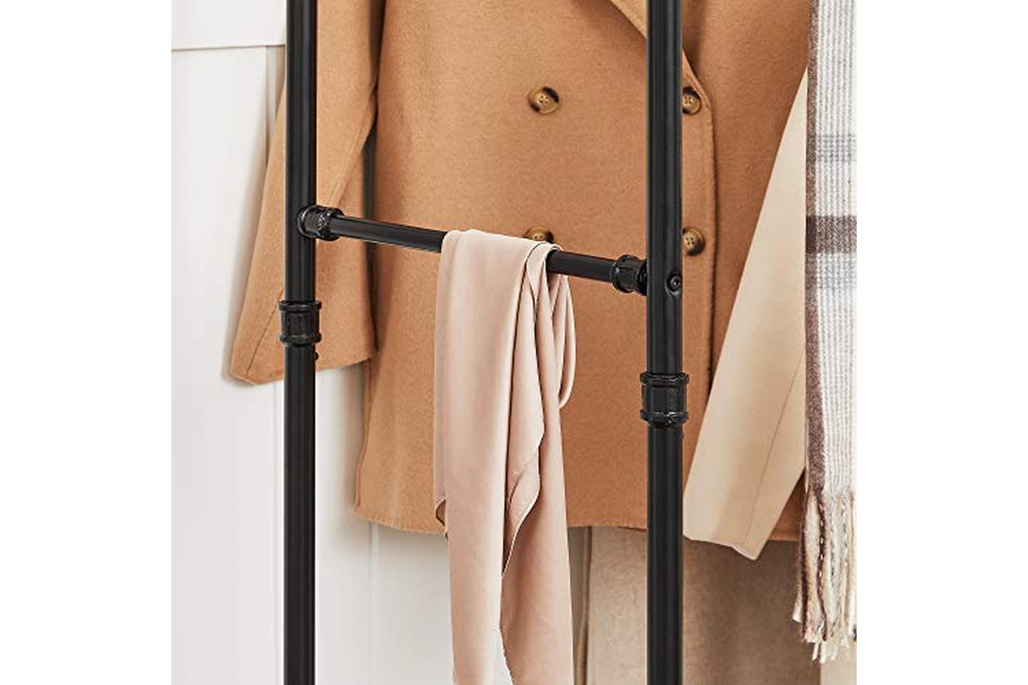 Songmics Industrial Pipe Clothes Rack | Black-6