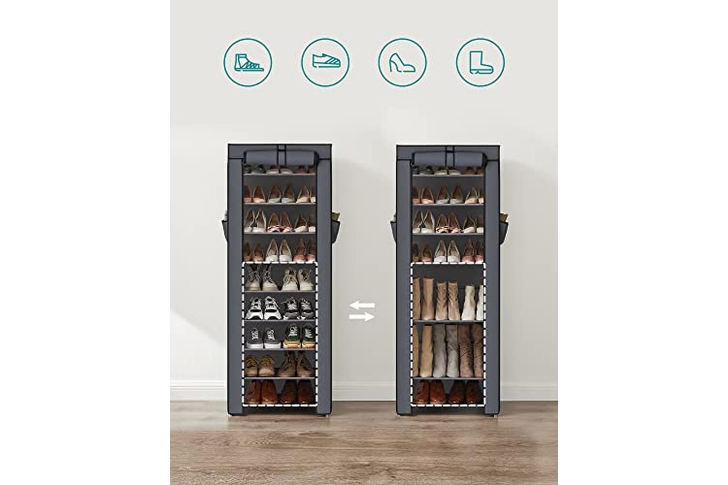 Songmics Shoe Rack | Grey-4