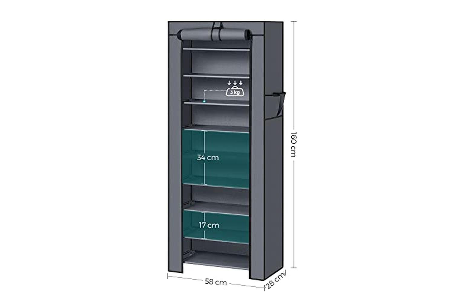 Songmics Shoe Rack | Grey-5